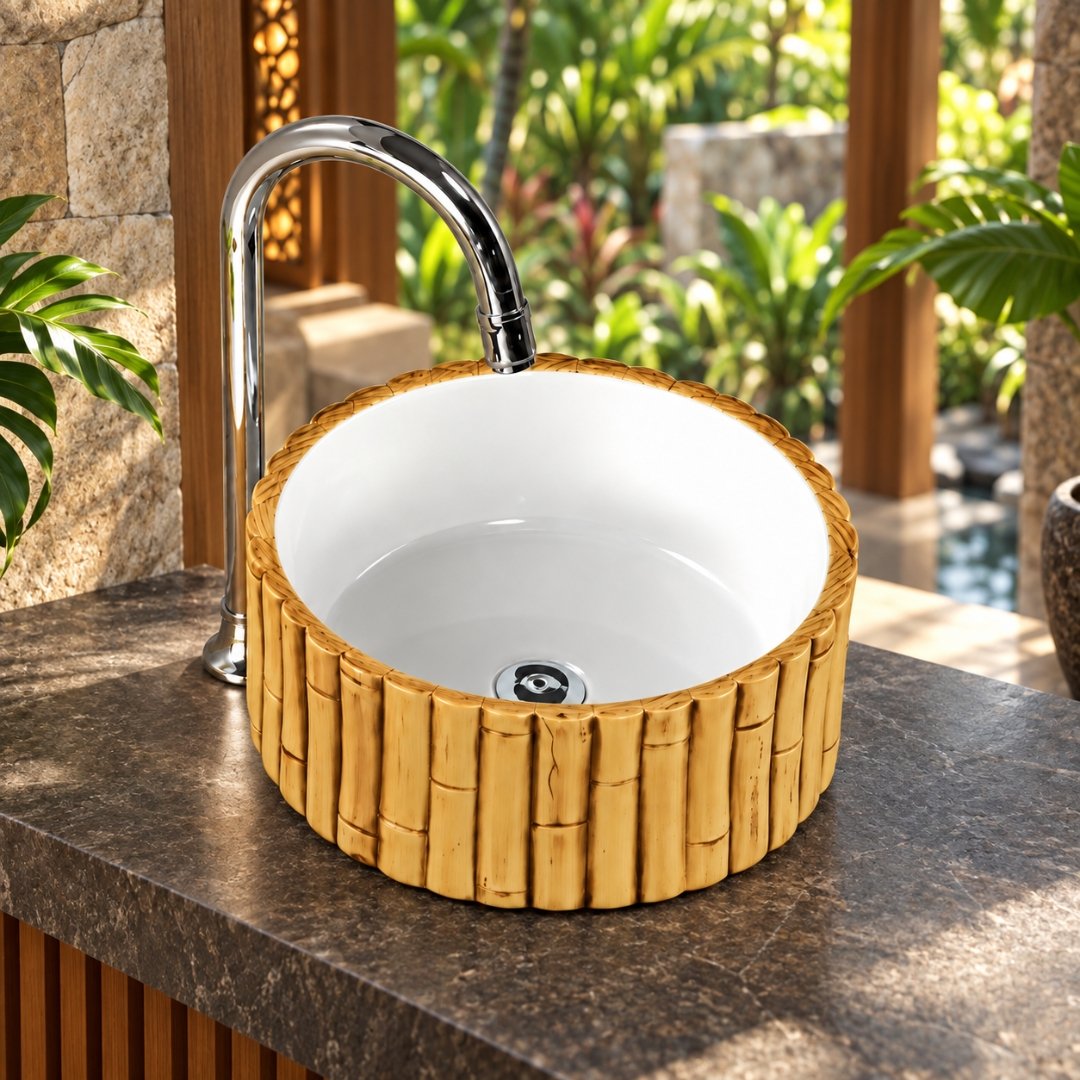 Sonet Bolo Bamboo, table top basin